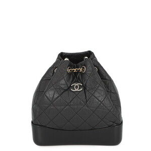 CHANEL Black Gabrielle Small Backpack